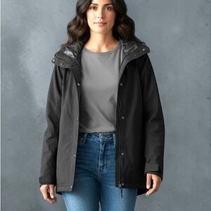 NEW Dakine Black Hooded Windbreaker Jacket, XXL, Retail $140